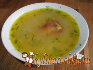 Гороховый суп со свиной грудинкой