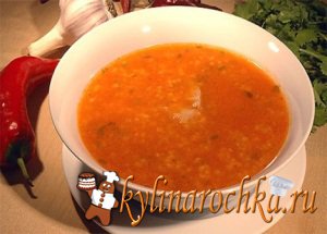 Суп томатный с копченой грудинкой